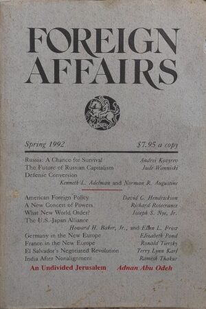 Foreign Affairs Spring 1992