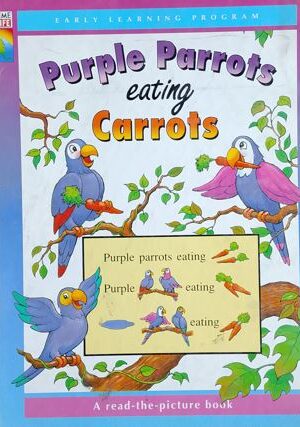 Purple Parrots Eating Carrots