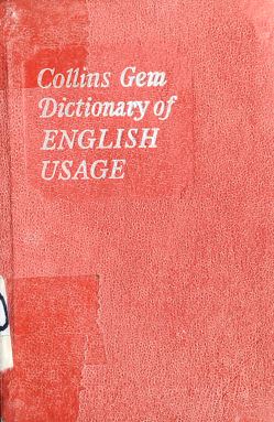 Collins Gem Dictionary Of English Usage